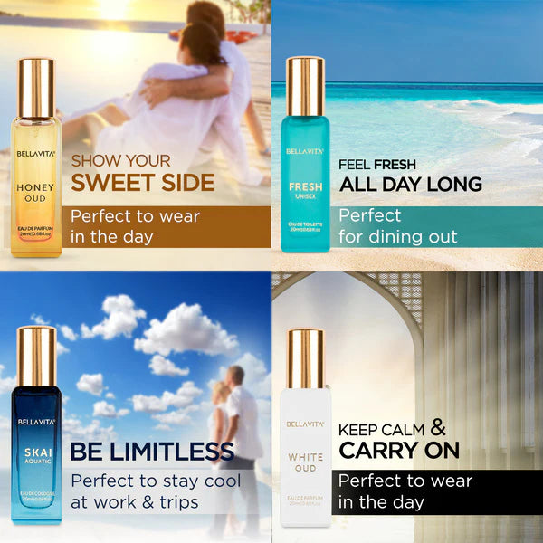 Luxury Unisex Perfume Gift Set - 4 x 20ml (Valentine)
