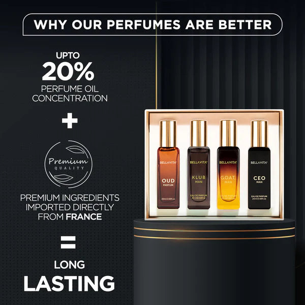 Luxury Perfume Gift Set For Men - 4 x 20ml (Occasions)